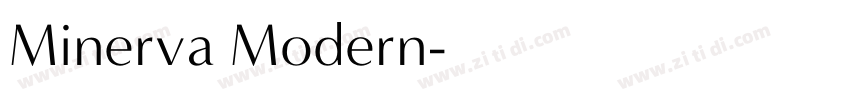 Minerva Modern字体转换